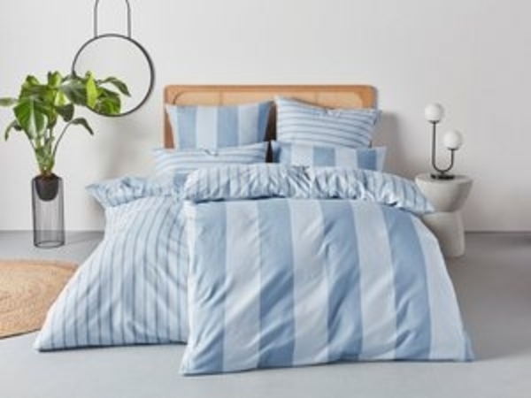 Home affaire Bettwäsche Sari, Linon, 2 teilig, in verschiedenen Qualitäten, maritime Bettwäsche mit Streifen Bild 6