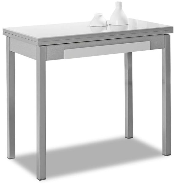 ASTIMESA Küchentisch, Buchtyp, Weiß, 40x80 cm