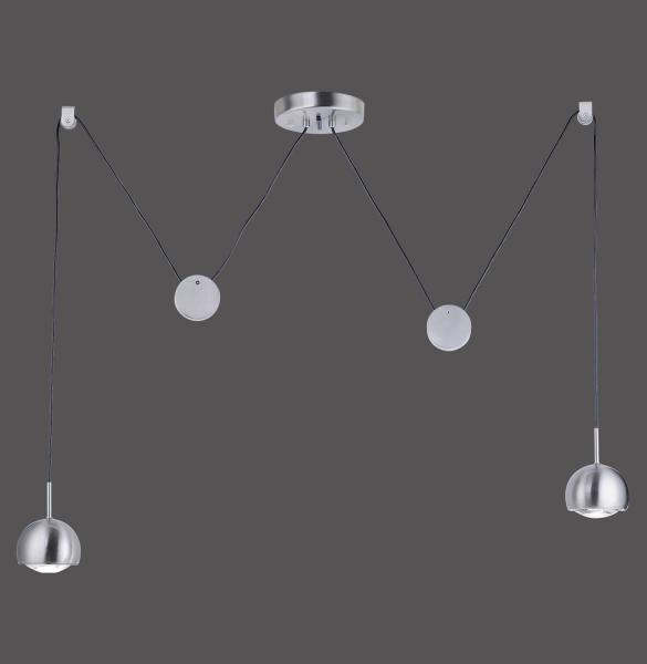 Q-ADAM Paul Neuhaus Pendelleuchte, stahl 2xLED-Board 10W RGB, 2700-5000 Innenleuchte, IP20 16235