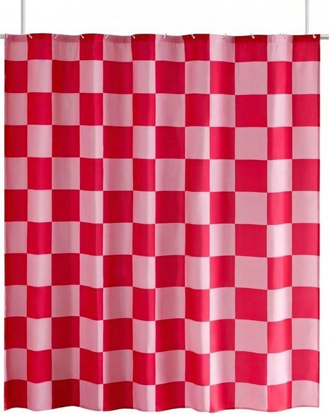 Agger Duschvorhang Duschvorhang 180×180cm - Karierter Badevorhang