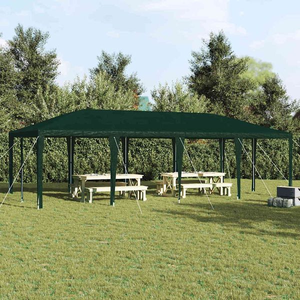 vidaXL Party-Zelt Grün 800 x 400 x 266 cm Polyethylen und Stahl 42003440