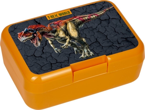 COPPENRATH DIE SPIEGELBURG Lunchbox Butterbrotdose T-Rex World Dino Dinosaurier Brotbox, Kunststoff, (Set, 2-tlg, 1), sehr stabile Ausführung