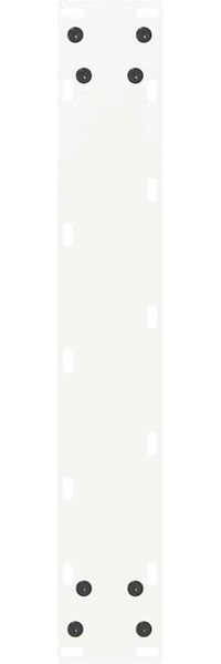 vidaXL Bartischbeine U-Form 2 Stk. Weiß 50x(100-101) cm Stahl 4013233 Bild 7