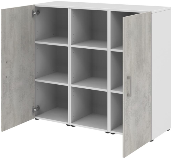 Sideboard in Beton Optik - 120x107,2x34,4cm (BxHxT) Bild 3
