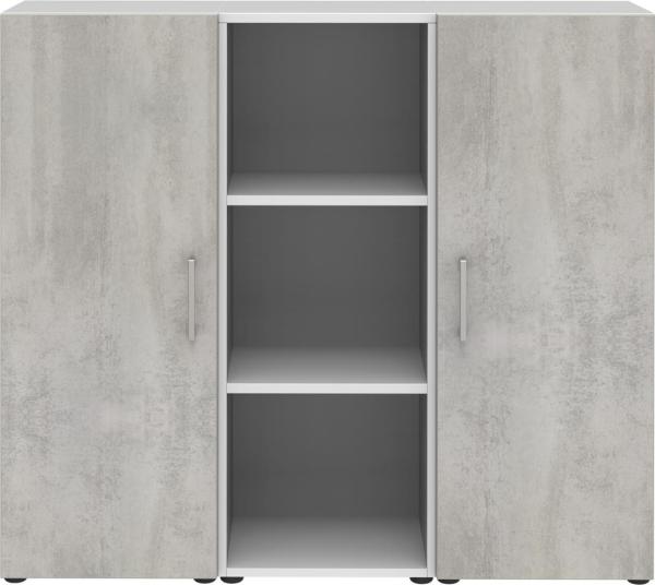 Sideboard in Beton Optik - 120x107,2x34,4cm (BxHxT) Bild 2