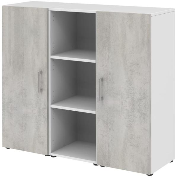 Sideboard in Beton Optik - 120x107,2x34,4cm (BxHxT) Bild 1