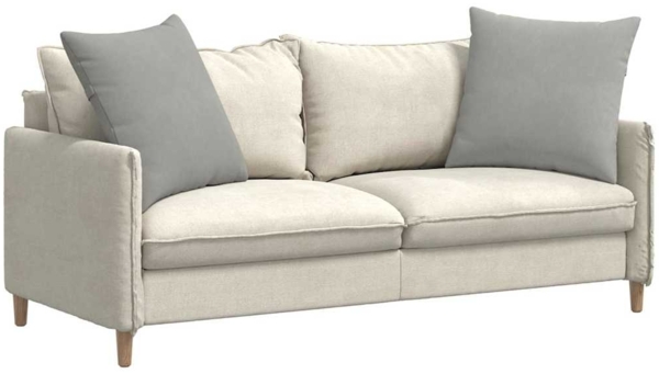 vidaXL Sofakissen 2 Stück Hellgrau 80 x 80 cm Stoff 42014070 Bild 2