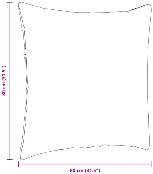 vidaXL Sofakissen 2 Stück Hellgrau 80 x 80 cm Stoff 42014070 Bild 8