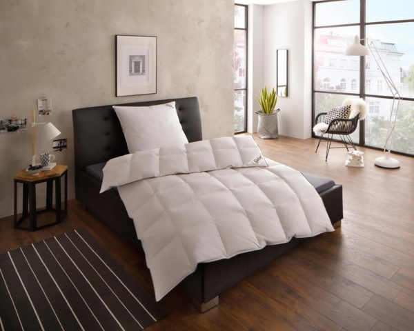 fjödur Gänsedaunenbettdecke Franzisk, Bettdecken für Sommer oder Winter, Decke, Füllung: 100% Gänsedaunen, Bezug: 100% Baumwolle, Bettdecke 135x200, allergiker geeignet (für Hausstauballergiker) Bild 5