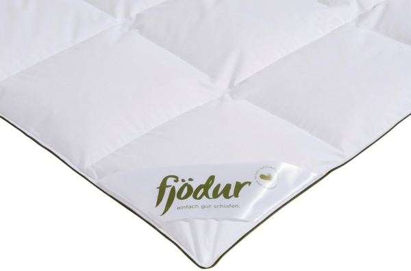 fjödur Gänsedaunenbettdecke Franzisk, Bettdecken für Sommer oder Winter, Decke, Füllung: 100% Gänsedaunen, Bezug: 100% Baumwolle, Bettdecke 135x200, allergiker geeignet (für Hausstauballergiker) Bild 2