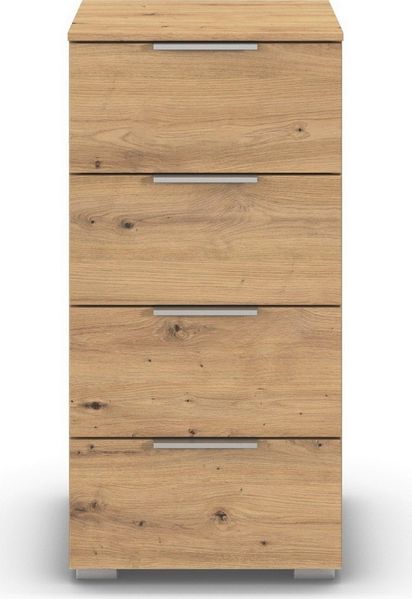 OTTO home Schubkastenkommode Highboard Sideboard Schubladenkommode Kommode Schlafzimmer ASTANA (Breite 40 cm / Höhe 81 cm), mit 4 geräumigen Schubladen, Kantengriff in Alufarben MADE IN GERMANY