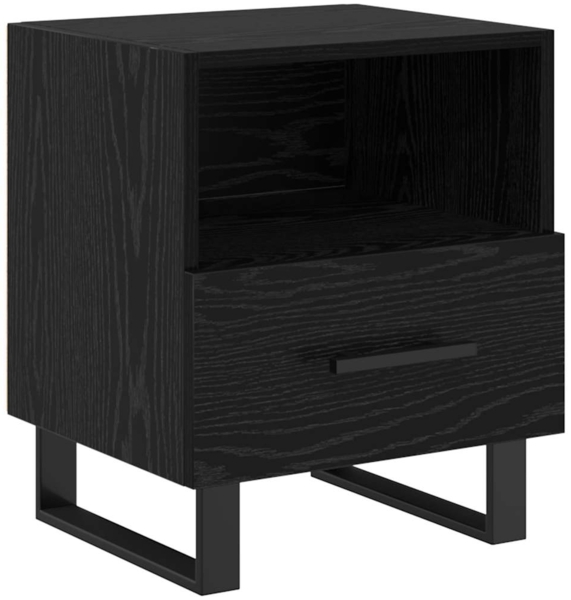 vidaXL Nachttisch Schwarz Eichen-Optik 40 x 35 x 47,5 cm Holzwerkstoff 882090 Bild 1