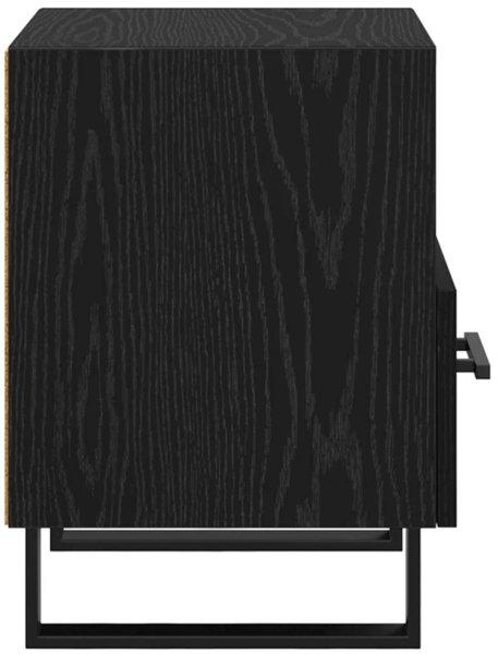 vidaXL Nachttisch Schwarz Eichen-Optik 40 x 35 x 47,5 cm Holzwerkstoff 882090 Bild 6