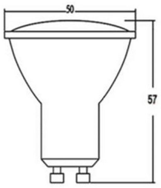 LED-Line LED-Leuchtmittel GU10 1W LED Leuchtmittel Warmweiß 3000K 90 lumen Spot Strahler, 10 St.