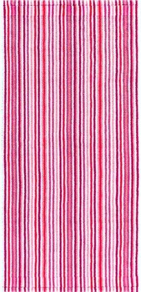 Combi Stripes Duschtuch 70x140cm rose 500g/m² 100% Baumwolle