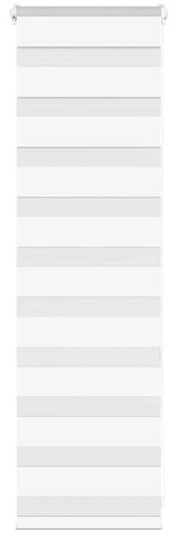 vidaXL Doppelrollo Weiß 45x100 cm Stoffbreite 40,9 cm Polyester 4014718