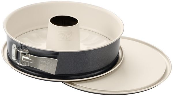 Dr. Oetker Springform mit Flach- und Rohrboden Ø 26 cm Back-Trend – Backform mit keramisch verstärkter Antihaft-Beschichtung, extra hoher Rand, hitzebeständig bis 230°C, auslaufsicher