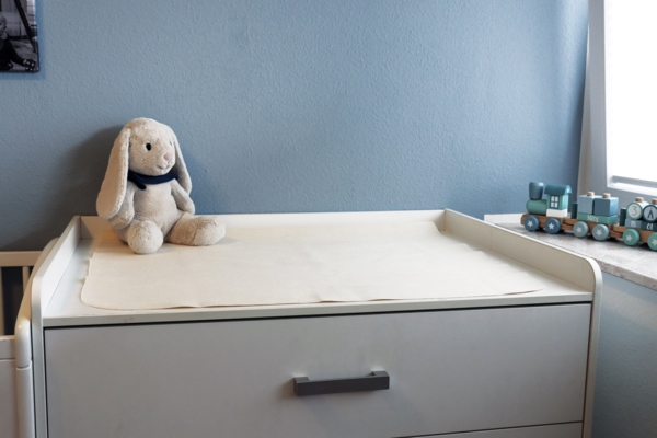 biberna Sleep & Protect 0809722 Wickelauflage Molton (100% Bio-Baumwolle außen) 1 x 75 x 90, Natur