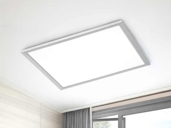 Trio Quadratische Deckenleuchte PHOENIX incl. 1x SMD LED, 31W · 1x3600lm, 3000K, nickel matt (674014507)