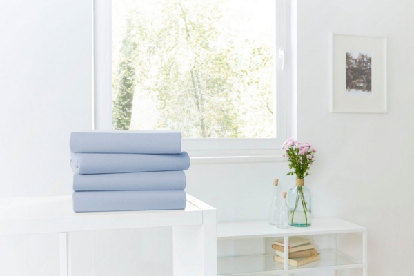 Vario Jersey-Spannbetttuch bluesky, 190 x 200 cm Bild 3