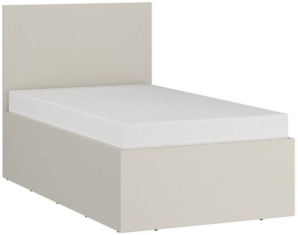 Lomadox Bett FIER-129, Kaschmir, Liegefläche 90x200 cm, minimalistisch