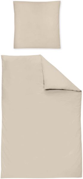 Irisette Bettwäsche Paris 8000, Mako-Satin, 3 teilig, hochwertige Uni Premium Bettwäsche mit Reißverschluss, 100% Baumwolle