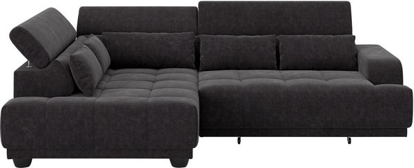 COTTA Ecksofa Jade L Form, B: 270 cm, mit Kopfteilverstellung & Nierenkissen, optional elektr. Sitztiefenverstellung