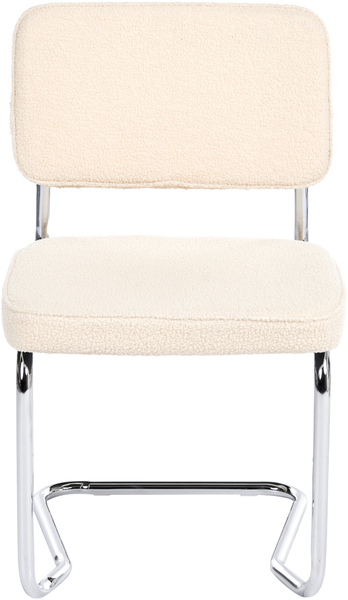 Esszimmerstuhl 2er Set IRWIN Bouclé Hellbeige Bild 6