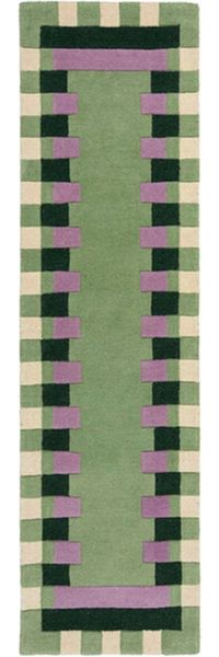 FLAIR RUGS Wollteppich Kai Wool Border, rechteckig, Höhe: 10 mm, Kai Wool Border Läufer Teppich