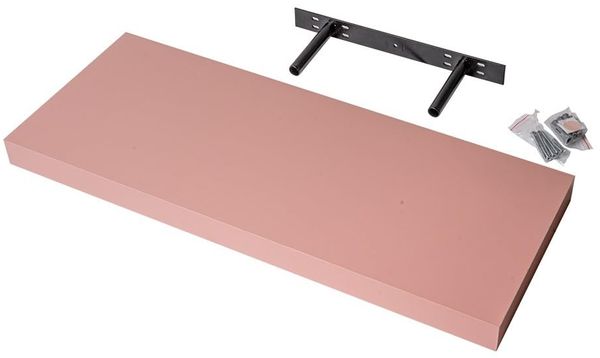 Velano - Bücherregal Wand - Wandregal 60x23,5 cm - Regal Wand - Schweberegal - Hängeregal - Regalbrett - Rosa - Küchenregal - Bücherregal Kinder - Deko Wohnzimmer - Gewürzregal