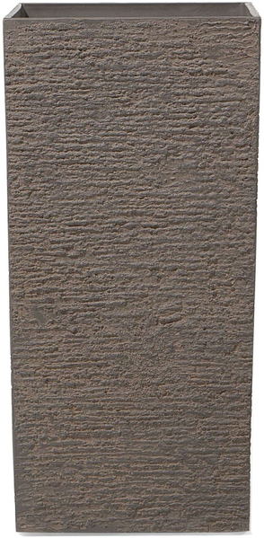 Blumentopf dunkelbraun quadratisch 40 x 40 x 81 cm GAZA