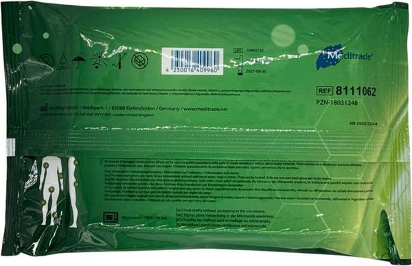 MediTrade Einmal-Waschhandschuh BeeSana® - Waschhandschuh - Vitamin C,Kamille & Aloe Vera - 8Stk. (192-St)