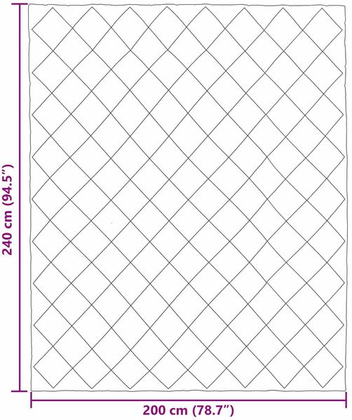 vidaXL Winterbettdecke Hellgrau 200 x 240 cm Mikrofaser 42025744 Bild 10