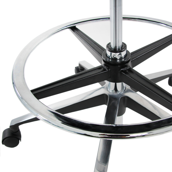 hjh OFFICE Arbeitsstuhl Arbeitshocker ERGO LINE II WORK Leder Schwarz Bild 12