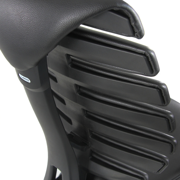 hjh OFFICE Arbeitsstuhl Arbeitshocker ERGO LINE II WORK Leder Schwarz Bild 11