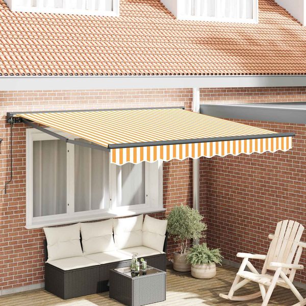 vidaXL Markisenrahmen Gelb und Weiß 300 x 250 cm 3329927