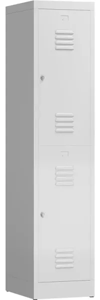 Garderobenschrank ClassiX Double Premium Metallspind in verschiedenen Größen wählbar - 1 Abteil Maße ca. 41,5 x 180 x 50 cm (BxHxT)