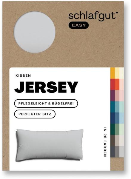Schlafgut Kissenbezug EASY Jersey, (1 Stück), Kissenhülle mit Reißverschluss, weich und saugfähig, Kissenbezug