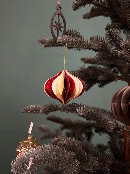 coopz Weihnachtsbaumkugel Christbaumschmuck Weihnachtsschmuck Weihnachtskugel Zwiebel gestreift