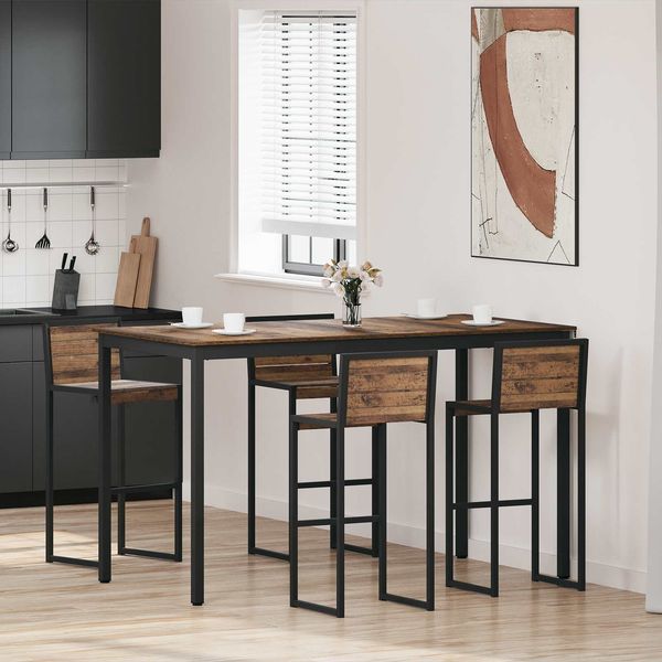 Stehtisch, Bartisch Holzwerkstoff 180 x 90 x 105 cm