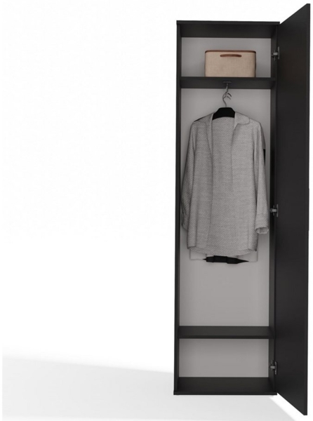 TOPESHOP Garderobenschrank Garderobenschrank mit Spiegel Vielseitig Ideal für Halle & Wohnraum