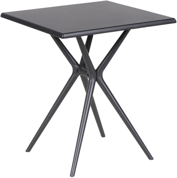 Gartentisch PIAVE 70 cm 70 cm Schwarz