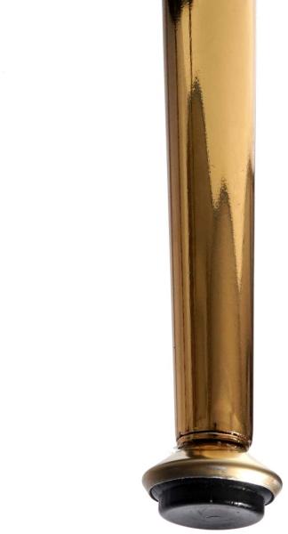 6er-Set Esszimmerstuhl HWC-F18, Stuhl Küchenstuhl, Retro Design ~ Samt altrosa, goldene Beine Bild 7