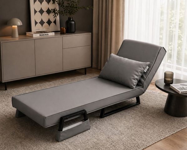 Makika Schlafsessel Schlafsofa Rio klappbar - in Grau