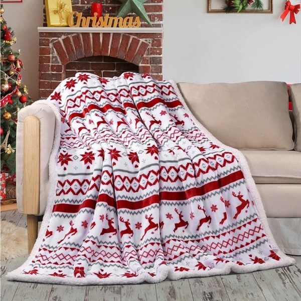Wohndecke Weihnachten Decke,Kuscheldecke,Weihnachtsdecke Wohndecke, BTTO, Superweicher Flanell,für Wohnzimmer Geschenk Couch Sofa Bild 3