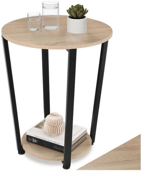tectake Beistelltisch Swindon (1-St, 1 tlg), Trendiger Beistelltisch im schicken Industrial Look
