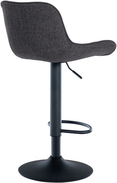 CLP 2er Set Barhocker Minosa 360 drehbar mit Fußstütze,schwarz Stoff Bild 3
