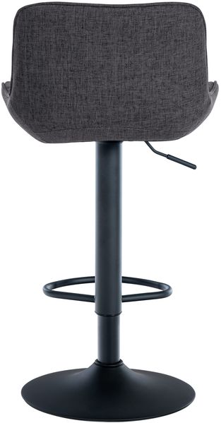 CLP 2er Set Barhocker Minosa 360 drehbar mit Fußstütze,schwarz Stoff Bild 4