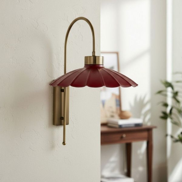 Bamyum Wandleuchte Risso Vintage Metall Wandleuchte, ohne Leuchtmittel