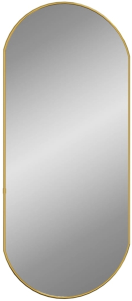 vidaXL Wandspiegel Golden 80x35 cm Oval 348199